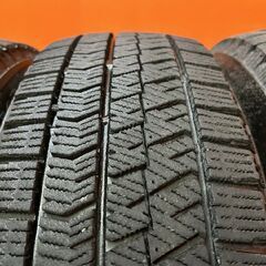 BS BRIDGESTONE BLIZZAK VRX2 175/65R14 14インチ スタッドレス 4本 21年製 バリ溝 コルト ベリーサ ヴィッツ パッソ フィット等　(KTH345)の画像
