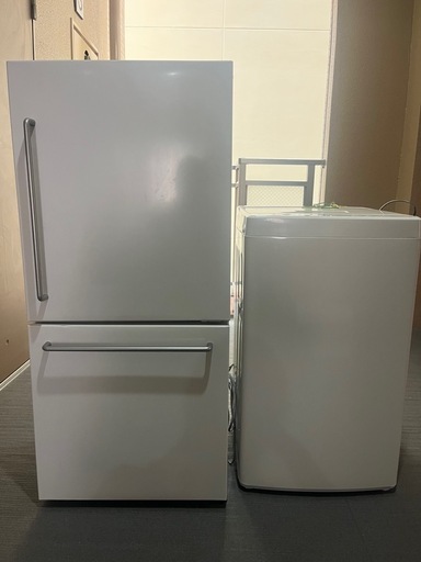 福岡市配送設置無料　157Lの大きめ冷蔵庫、洗濯機セット