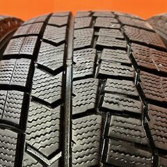 DUNLOP WINTER MAXX WM02 215/60R17 17インチ スタッドレス 4本 21年製 バリ溝 アルファード ヴェルファイア カムリ レクサスUX等 (KTO469)の画像