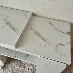 テレビ台 コーナー ローボード 白 伸縮 収納の画像