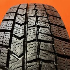 【走行短め】DUNLOP WINTER MAXX WM02 155/65R14 14インチ スタッドレス 1本 22年製 ピクシススペース N-BOX フレア スペーシア等 (KTH344) の画像