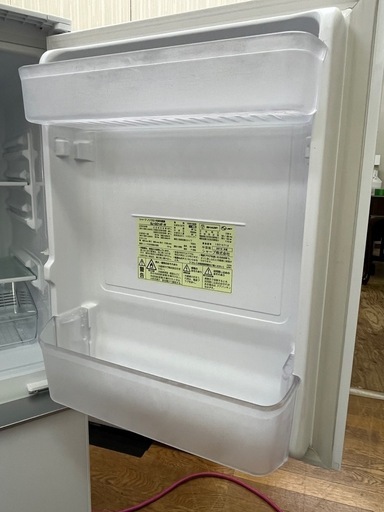 大特価!! 2ドア 137L SHARP 2019年 SJ-GD14F-W どっちもドア