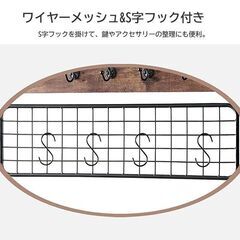 【引取限定！新品未使用】コートラック ハンガーラック 棚付 インダストリアル クローゼット 衣装ケース ラック 収納棚 組み立て式 大容量 多機能 収納ボックス 衣類収納 小物収納 おしゃれ WP-80の画像