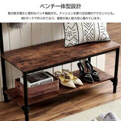 【引取限定！新品未使用】コートラック ハンガーラック 棚付 インダストリアル クローゼット 衣装ケース ラック 収納棚 組み立て式 大容量 多機能 収納ボックス 衣類収納 小物収納 おしゃれ WP-80の画像