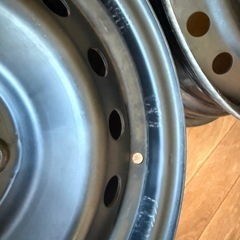 16インチ５.5J 100-4Hラクティスの純正スチールの画像