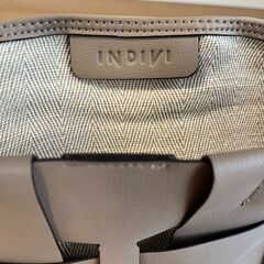INDIVI インディヴィ メッシュトートバッグ グレージュ系 タテ28×ヨコ38×マチ13cm ハンドル高さ12cm｜シンプルで上品なデザイン✨まだ綺麗ですの画像