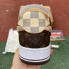 Louis Vuitton Nike Air Force 1 Low Monogram Brown Damier Azurの画像