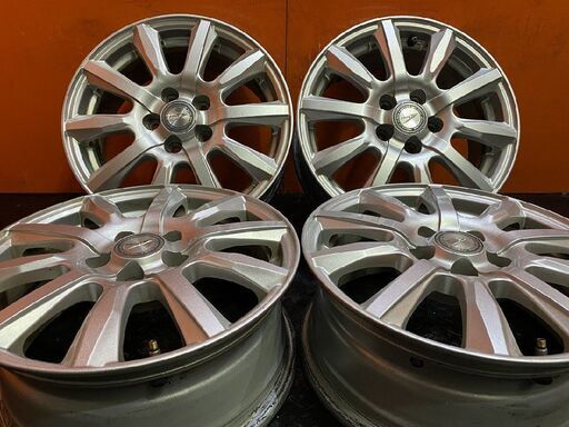 Weds JOKER 社外ホイール 15インチ 4本 6J5HPCD100+43 プリウス 170系シエンタ等　(VHM755)