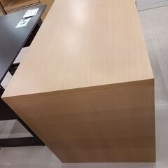 リユースのサカイ栃木店★ジモティ割あり★  デスク ライトブラウン W112×D60×H70 クリーニング済み TC10272の画像
