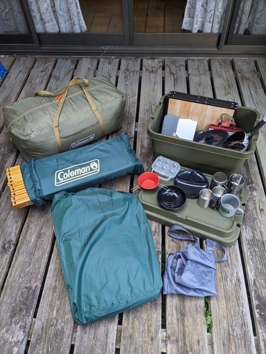 【受取者決定】コールマン 2ルームハウス テント　その他キャンプ用品セット