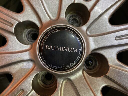 BS BRIDGESTONE BALMINUM 社外ホイール 14インチ 4本 5.5J4HPCD100+39 ルーミー トール パッソ等　(VHF526)