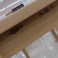 リユースのサカイ栃木店★ジモティ割あり★ NITORI テーブル ベージュ W78×D60×H70 クリーニング済み TC10273の画像