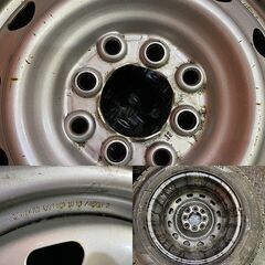 【YK ice GUARD iG60 165/70R14】スタッドレス【スチールホイール 14インチ 4.5Jマルチ4HPCD100/114.3】22年製 バリ溝 ヴィッツ等 (KTM476)の画像