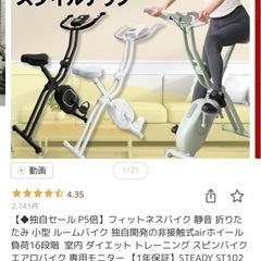 Steady フィットネスバイク エアロバイク ST102（2020年9月購入）の画像