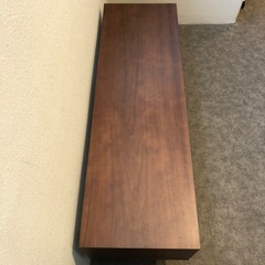 幅 120cm ブラウン テレビ台 木製 オープンシェルフ　TVボードの画像