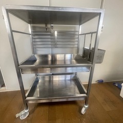 ikea KUNGSFORS
 クングスフォルス キッチンワゴン, ステンレススチール, の画像