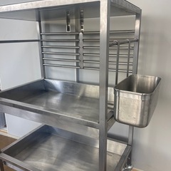 ikea KUNGSFORS
 クングスフォルス キッチンワゴン, ステンレススチール, の画像