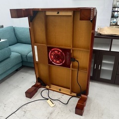 【美品‼️】高級♪ カタオカ 120cm幅家具調コタツ リビングこたつ コントローラー付き 木製ブラウン♪の画像
