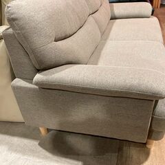 【愛品館 市原店】ファブリック2人掛けワイドソファの画像