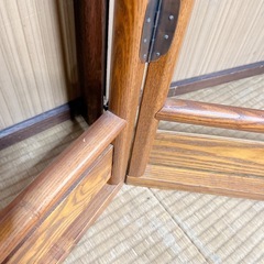 木製 折りたたみ衣桁 和家具 ハンガーラック 昭和レトロ 衣紋掛けの画像