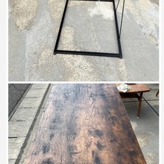 NITORI　ニトリデスクNステイン　120BR　ミドルブラウン　机　作業台の画像