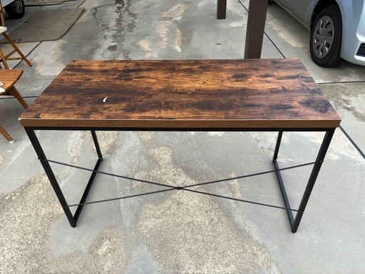 NITORIニトリデスクNステイン120BRミドルブラウン机作業台 (HT屋