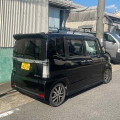 N-BOXカスタム 車検長い！すぐ乗れます！車高調 ナビ TVの画像