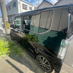 N-BOXカスタム 車検長い！すぐ乗れます！車高調 ナビ TVの画像