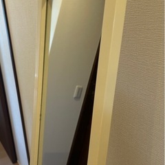 ホワイト　スタンドミラー 縦長 全身鏡 姿見の画像