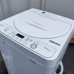 ■特価■2020年製■シャープ 5.5kg 全自動洗濯機 ステンレス槽 ホワイト系 ES-GE5D-Wの画像