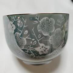 湯飲み10客　黒塗り茶托付きの画像