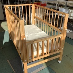 【リサイクルサービス八光】幅132㎝　大和屋　トール　Wオープンベビーベッドの画像