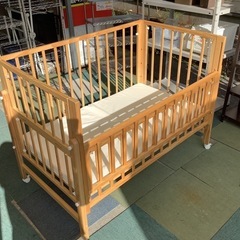【リサイクルサービス八光】幅132㎝　大和屋　トール　Wオープンベビーベッドの画像