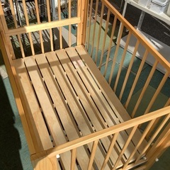 【リサイクルサービス八光】幅132㎝　大和屋　トール　Wオープンベビーベッドの画像