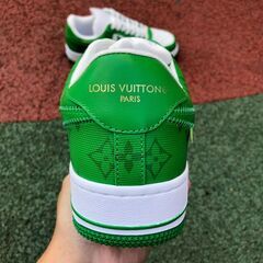 Louis Vuitton Nike Air Force 1 Low By Virgil Abloh White Greenの画像