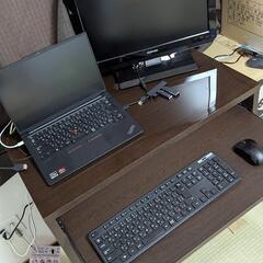 【在宅ワークに最適】コンパクトPCデスク 幅77×奥行45×高さ76cm(目安)の画像