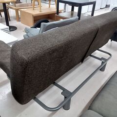 リユースのサカイ栃木店★ジモティ割あり★  ソファーベッド コゲ茶 W180×D～115×H40 クリーニング済み TC10277の画像