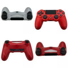 186000 現状品 SONY ソニー プレイステーション４コントローラー CUH-ZCT2J  グレイシャー・ホワイト、マグマ・レッド 2点まとめ売り [250130HM270168]の画像