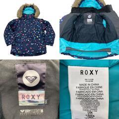 186001 現状品 arg  ROXY ウィンタースポーツウェア スノーウェア キッズ ピンク ネイビー 130cm 3点 まとめ売り ポリエステル キッズ [250203HM270068]の画像