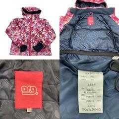 186001 現状品 arg  ROXY ウィンタースポーツウェア スノーウェア キッズ ピンク ネイビー 130cm 3点 まとめ売り ポリエステル キッズ [250203HM270068]の画像