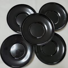 湯飲み10客　黒塗り茶托付きの画像