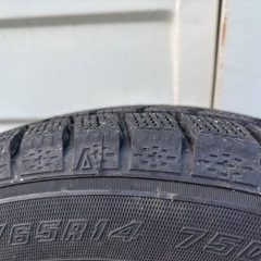スタッドレスタイヤ　ホイール付き　155/65R14の画像