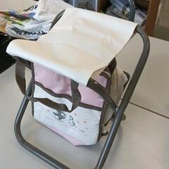 0819-398 ピングークーラーバッグ付きチェアの画像