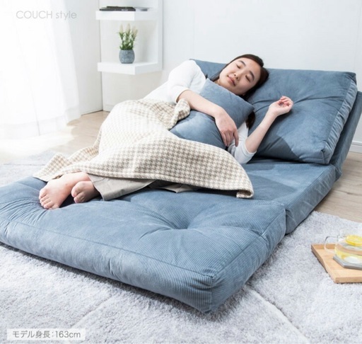 ソファーベッド　リクライニングソファ　美品✨　カバー付き！