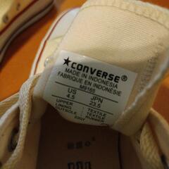 CONVERSE　コンバース　アイボリー　23.5cmの画像