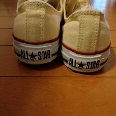 CONVERSE　コンバース　アイボリー　23.5cmの画像