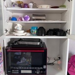 ニトリ　キッチンボード　食器棚　幅80の画像