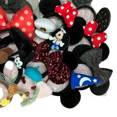 186001 Disney ディズニー カチューシャ ミッキー、ミニー、ダッフィー、ジェラトーニ　等 23点まとめ売り [241211HM270209]の画像
