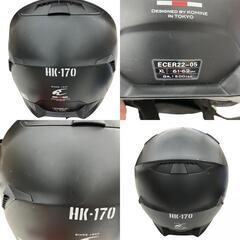 186000 現状品 KOMINE コミネ フルフェイス HK-170  XL Basalt Grey [250331HM060318]の画像