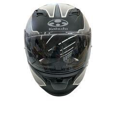 186000 現状品 OGK KABUTO オージーケーカブト Kabuto　KAMUI-Ⅱ　フルフェイス フラットブラックホワイト [250117HM140242]の画像